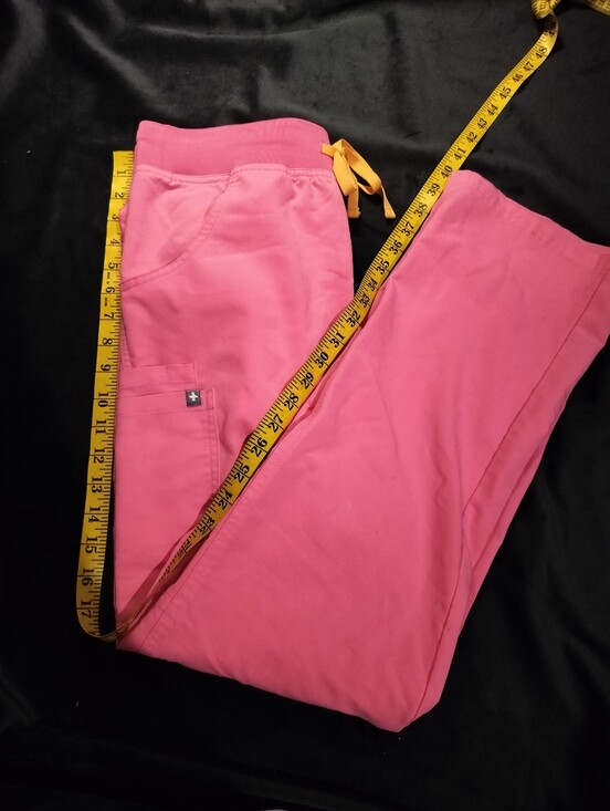 Figs Pants - NEW Technical Figs Neon Pink Yola Scrub FionX Pants Orange Drawstring Small